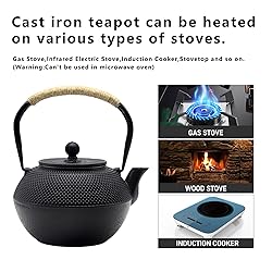 Cast Iron Tea Pot Set, Japanese Tetsubin Tea Kettle