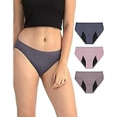 Neione Period Underwear for Women Girls, High-Cut Cheeky Bikini Leakproof Panties, Stretch Breathable