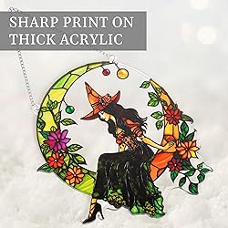 Halloween Faux Stained Glass Ghost Ornaments