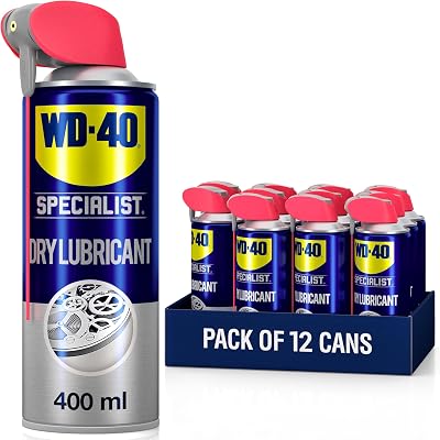 WD-40 Specialist Dry Lubricant 400ml 12-Pack for Locks Doors Windows