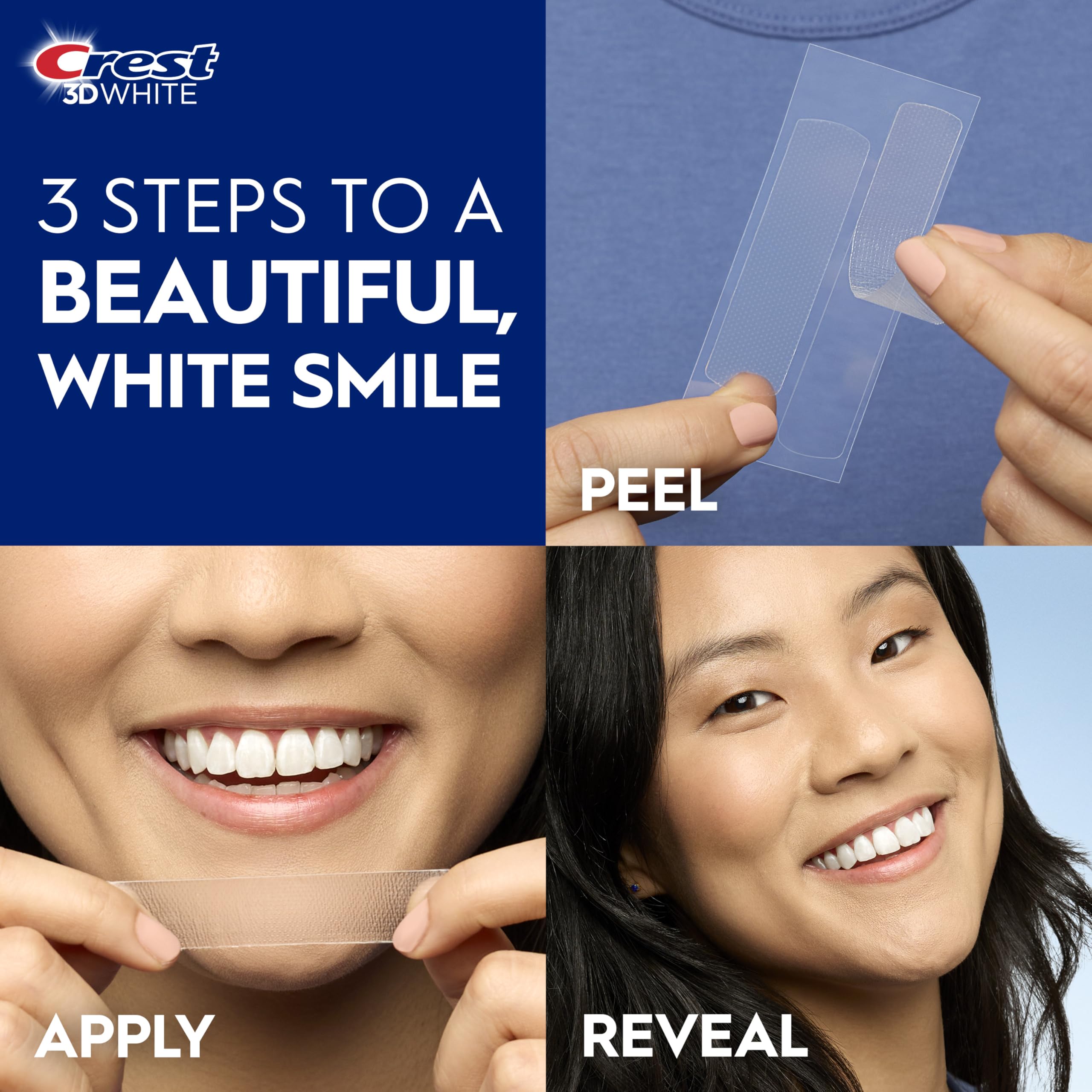 Crest 3D Whitestrips Sensitive At-Home Teeth Whitening Kit, 18 Treatments, Gently Removes 15 Years of Stains, Crest Whitestrips, Teeth Whitening Kit