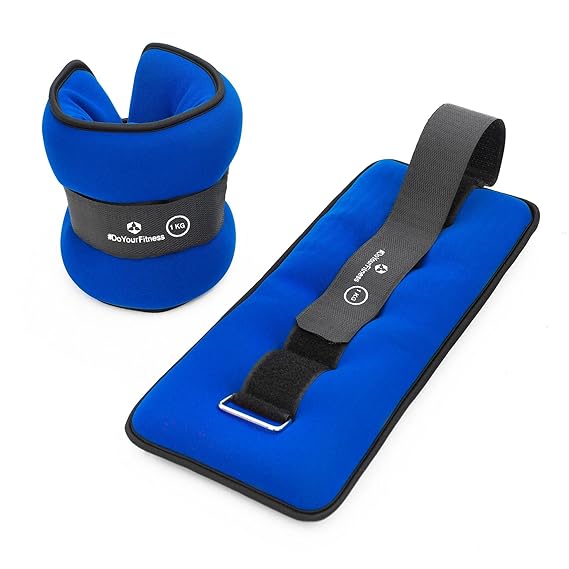 #DoYourFitness® Handgewichte & Fußgewichte (0,5kg 1kg 1,5kg 2kg 3kg) - Gewichtsmanschetten mit weicher Oberfläche & gutem Knö