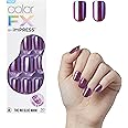 KISS imPRESS No Glue Mani Press-On Nails, Color FX, 'Infinity', Dark Purple, Short Size, Squoval Shape, Includes 30 Nails, Prep Pad, Instructions Sheet, 1 Manicure Stick, 1 Mini File
