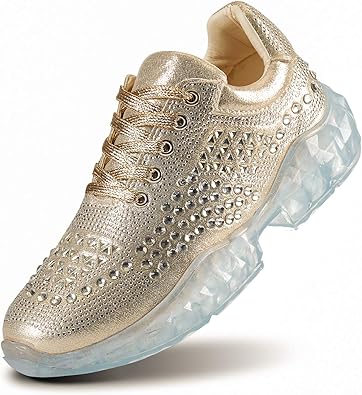 rhinestone platform sneakers