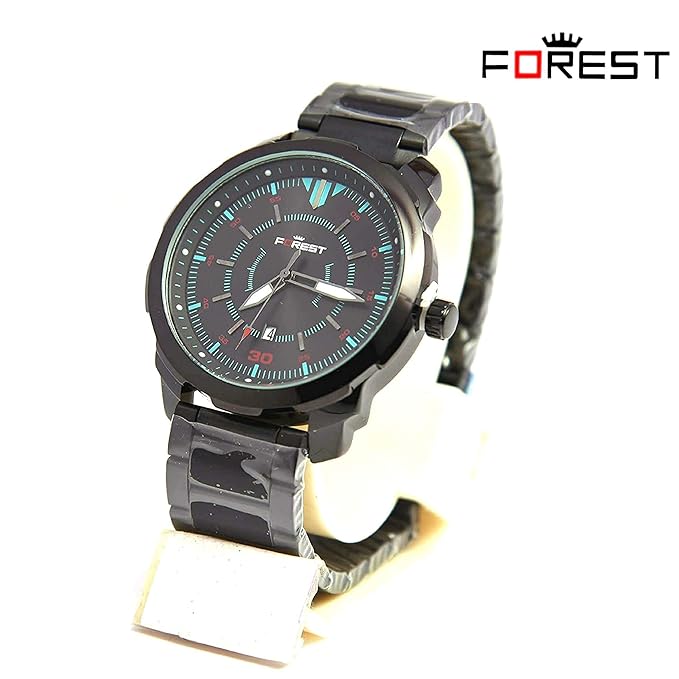 FOREST Wrist Watch Analogue Green Dial Mens & Boys Watch