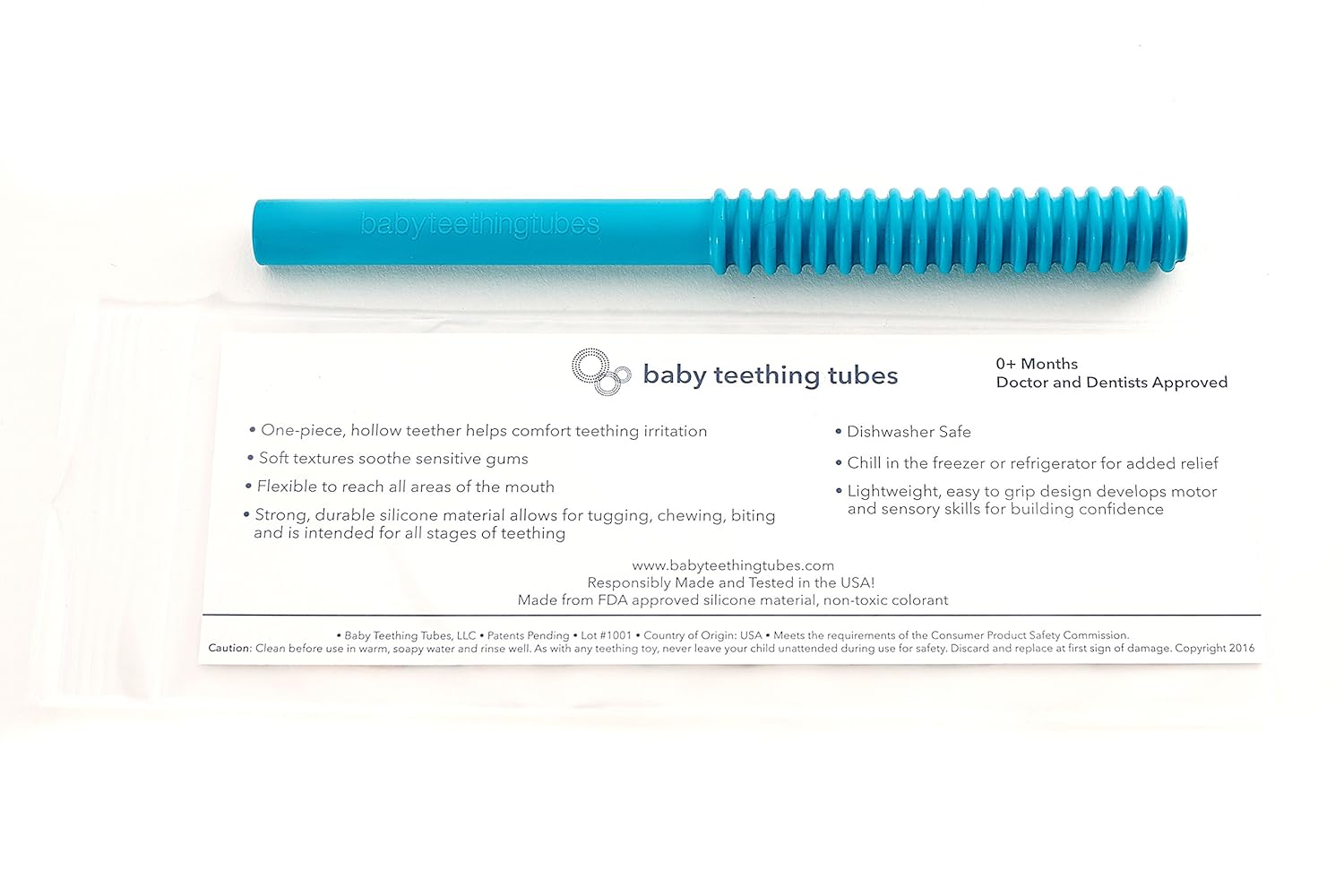 baby tube teether
