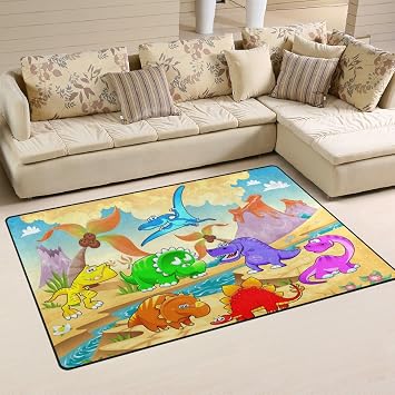 Amazon De Coosun Dinosaurier Bereich Teppich Teppich Rutschfeste