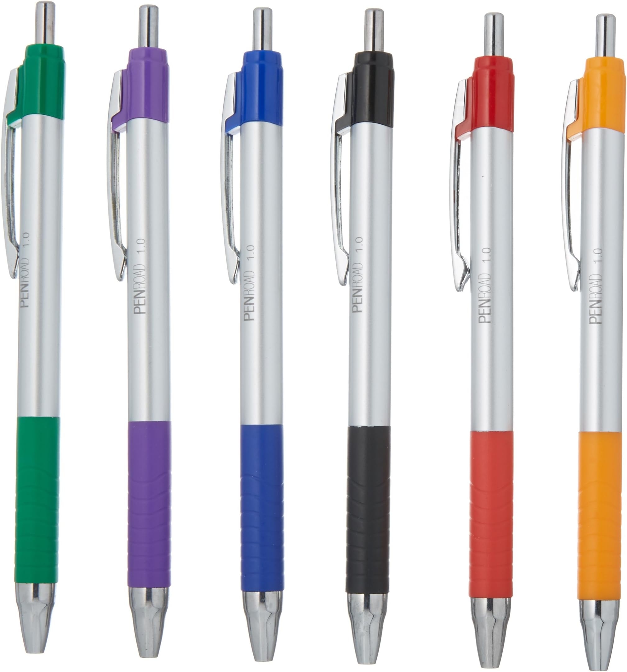 PenRoad Retractable Advanced Ink Pen, 1.0 mm, Black, 24 Count
