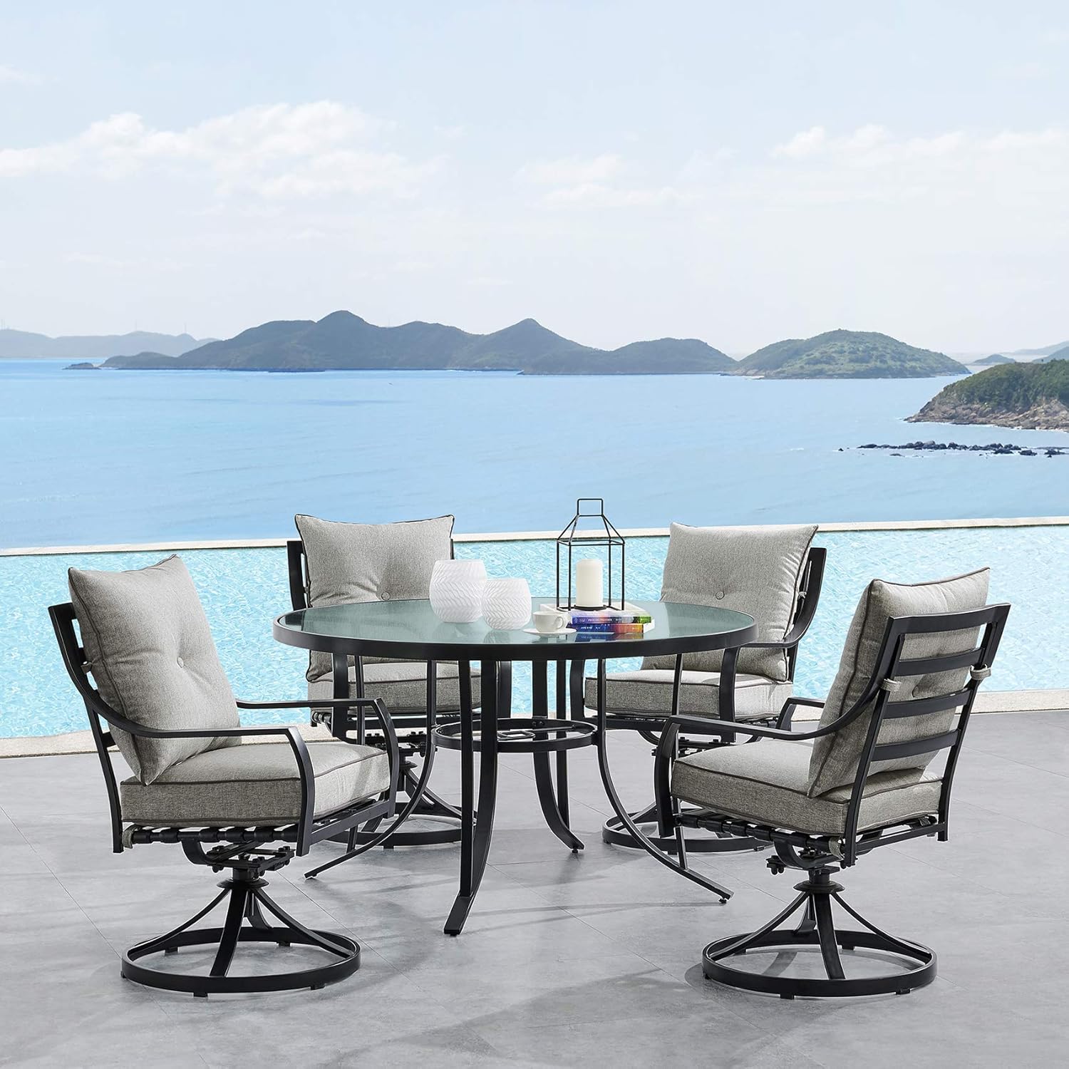 Best outdoor dining sets with swivel chairs