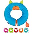 Trunki Kid's Travel Neck Pillow and Chin Rest | Support Sleepy Heads in The Car Seat, Plane, Bike or Pram | Yondi Small Bert (Blue)