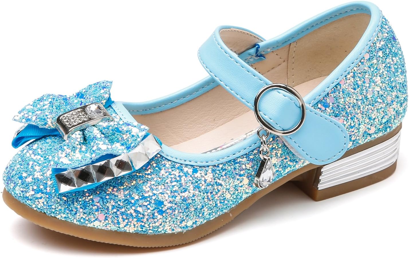 Little Girl's Adorable Sparkle Mary Jane Princess Party Dress Shoes