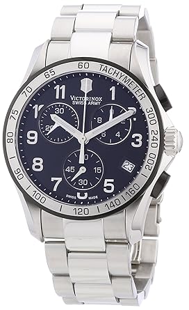 Victorinox Swiss Army Black Dial Chrono Classic Chronograph Mens Watch 241403