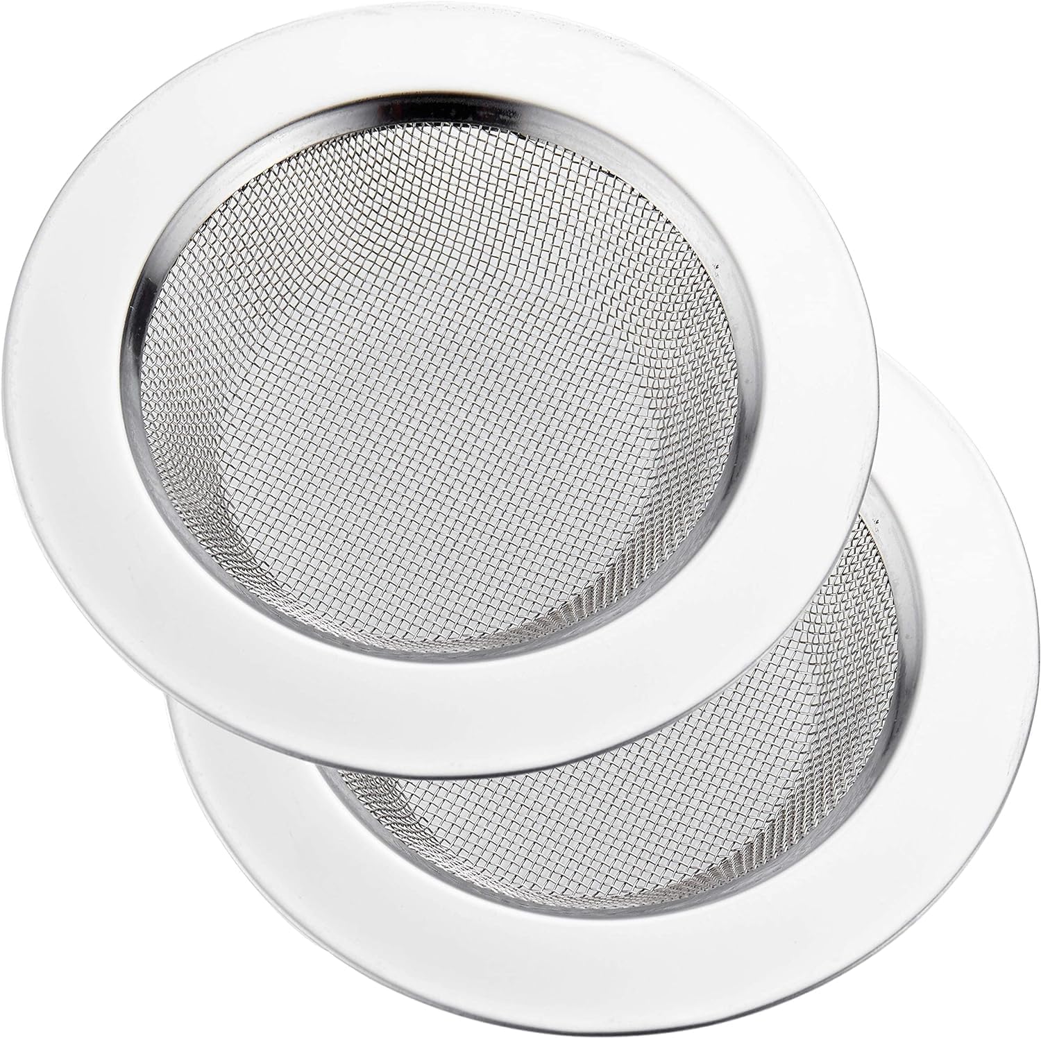Photo 1 of LASSHSWA 2 PCS Kitchen Sink Strainer Stainless Steel, Kitchen Sink Drain Strainer? Sink Strainers with Large Wide Rim 4.5" Diameter for Kitchen Sinks