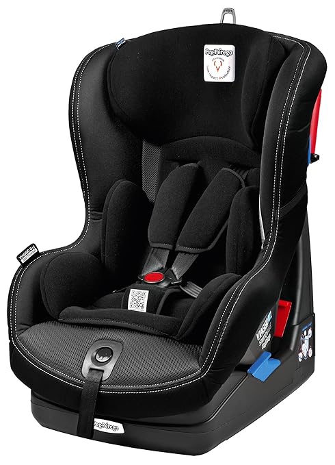 title=Peg Perego IMVG010035DX13LR63 Seggiolino Auto Viaggio 0+1 Switchable, Nero