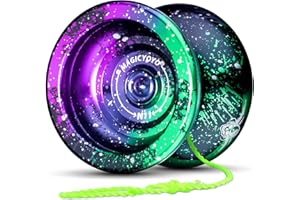 MAGICYOYO N11 Unresponsive Yoyo, Professional Yo-yo for Advanced Players, Metal Trick Yo-yo for Kids/Adults, Alloy Professional Yo Yo with 4 Colors Yoyo Ball, 6 Yoyo Strings, Glove, Bag
