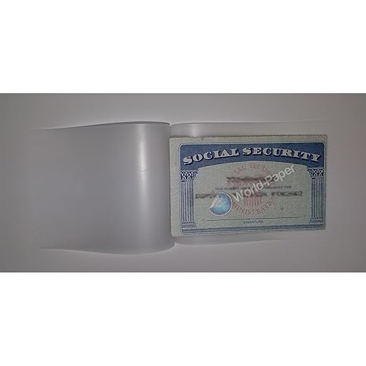 Credit Card Laminating Pouches 3 Mil 2.63 x 3.85 Laminator Sleeves Qty 1000