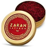 Zaran Saffron, Superior Saffron Threads (Super Negin) Premium grade Saffron Spice for Paella, Risotto, Tea's, and all Culinary Uses (2 Grams)