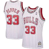 Scottie Pippen Chicago Bulls White Stripe Youth 8-20 Hardwood Classic Soul Swingman Player Jersey