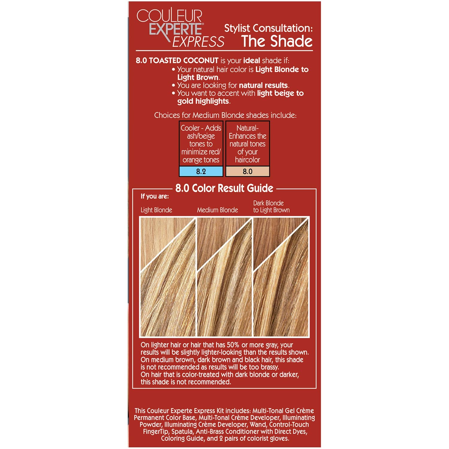L'Oreal Paris Couleur Experte 2-Step Home Hair Color & Highlights Kit, Toasted Coconut : Chemical Hair Dyes : Beauty