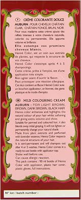 Henne Color Auburn Henna Hair Colouring Cream 90ml Natural Plant Based view 3