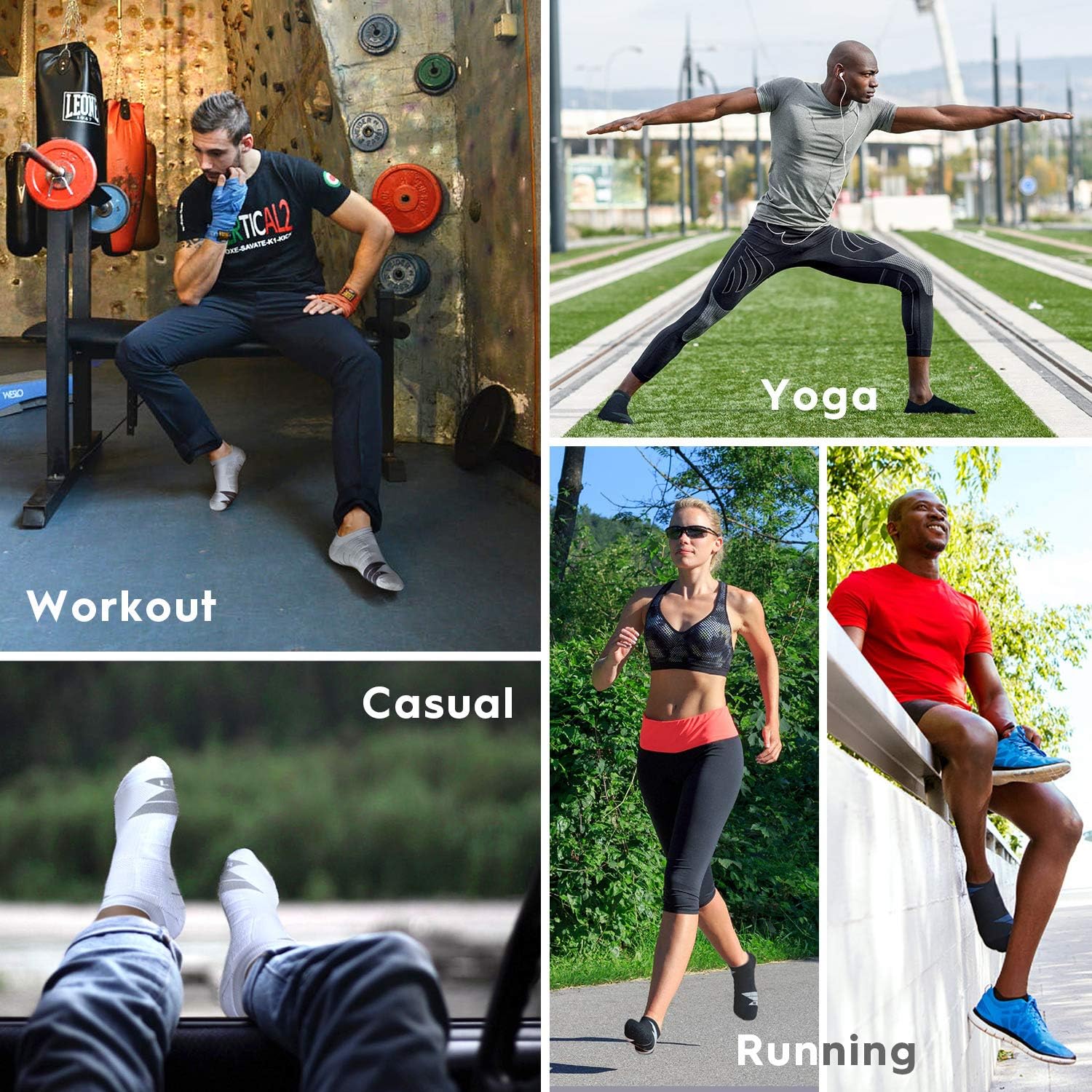 Compression Athletic No Show Running Socks with CoolMax Cushion for Men & Women …: Clothing