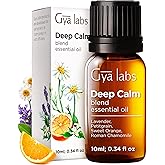 Gya Labs Deep Calm Essential Oil Blend for Relaxation & Emotional Balance - 0.34 fl oz - Calm Aromatherapy Oils for Diffusers, Humidifiers, Aromatherapy - Suitable for Work, Home or Personal Use