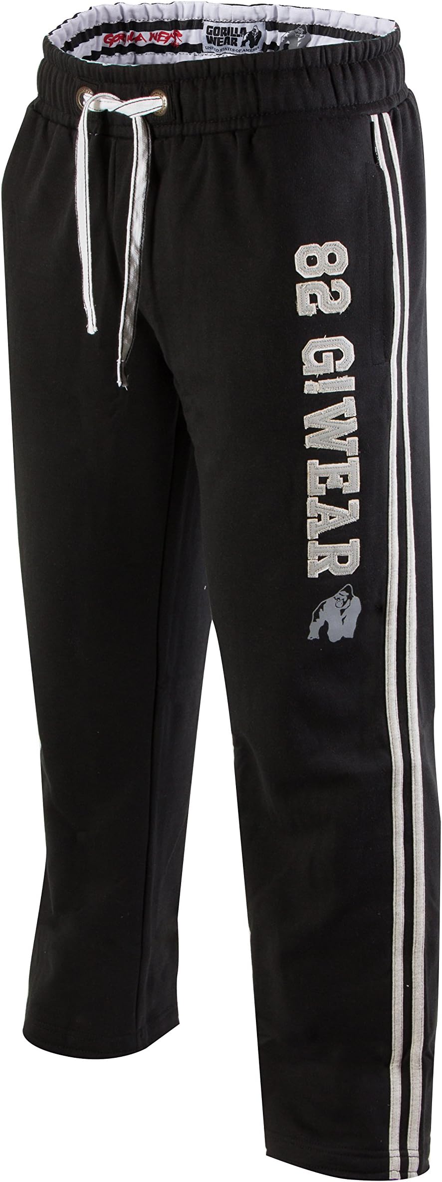Gorilla Wear 82 90908 Sweat Pants Black 80% Cotton 20% Polyester