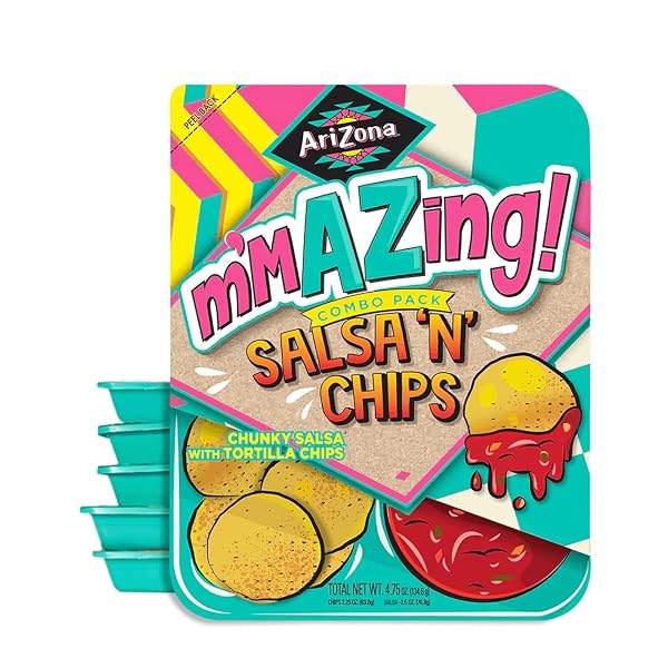 ARIZONA SALSA AND CHIPS – M’MAZING SALTY SNACK COMBO TRAYS (6 PACK)