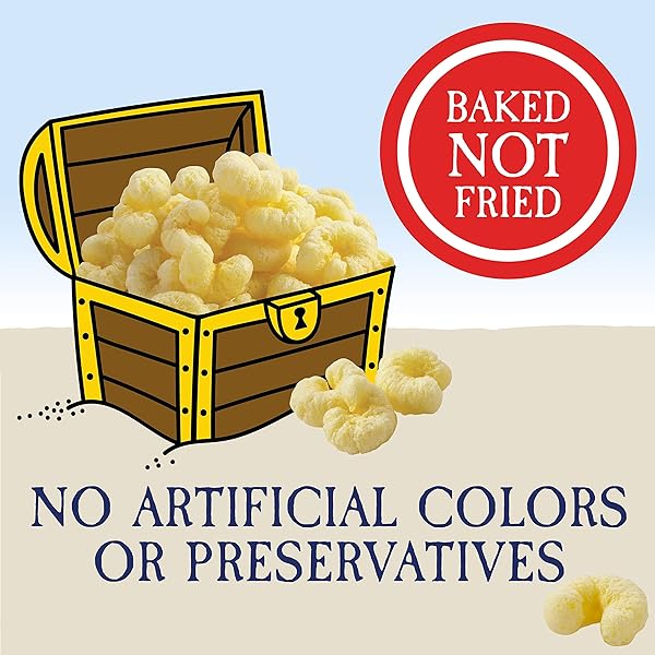 PIRATE’S BOOTY AGED WHITE CHEDDAR CHEESE PUFFS, GLUTEN-FREE, KIDS SNACKS, VALENTINE’S DAY SNACK, 0.5OZ (12CT)