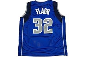 HOFSM.COM HALL OF FAME SPORTS MEMORABILIA Facsimile Autographed Cooper Flagg Dallas Blue Reprint Laser Auto Basketball Jersey Size Men's XL