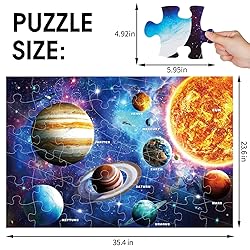 Jumbo Floor Puzzle for Kids Ages 4-8,Solar System