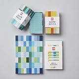 Chronicle Books LEGO Note Brick Blue-Green Stationery Box 224 Notes view 3
