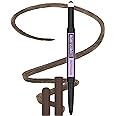 Maybelline Express Brow 2-In-1 Pencil and Powder Eyebrow Makeup, Deep Brown, 1 Count