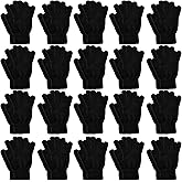Skyebed 20 Pairs Winter Gloves Thermal Magic Glove Bulk Knit Gloves for Women Men Teens Unisex