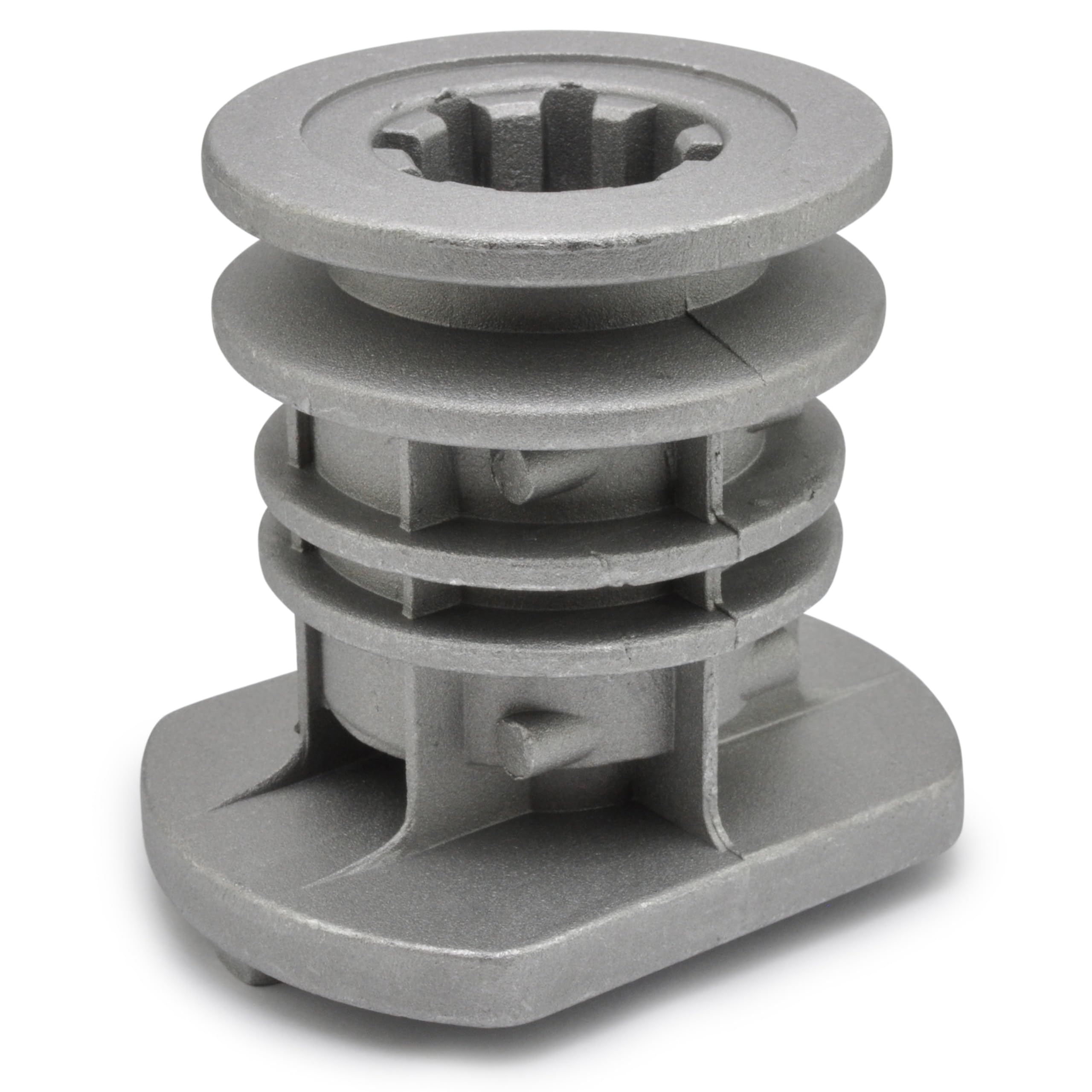 Easyboost Blade Holder hub for Ride-on Lawn Mower Castelgarden GGP Alpina Bestgreen Mountfield Stiga – OEM ref. 22465607/0, 22465607/3, 27604000, 12523080, 1224656073 – Mulching Blade Support
