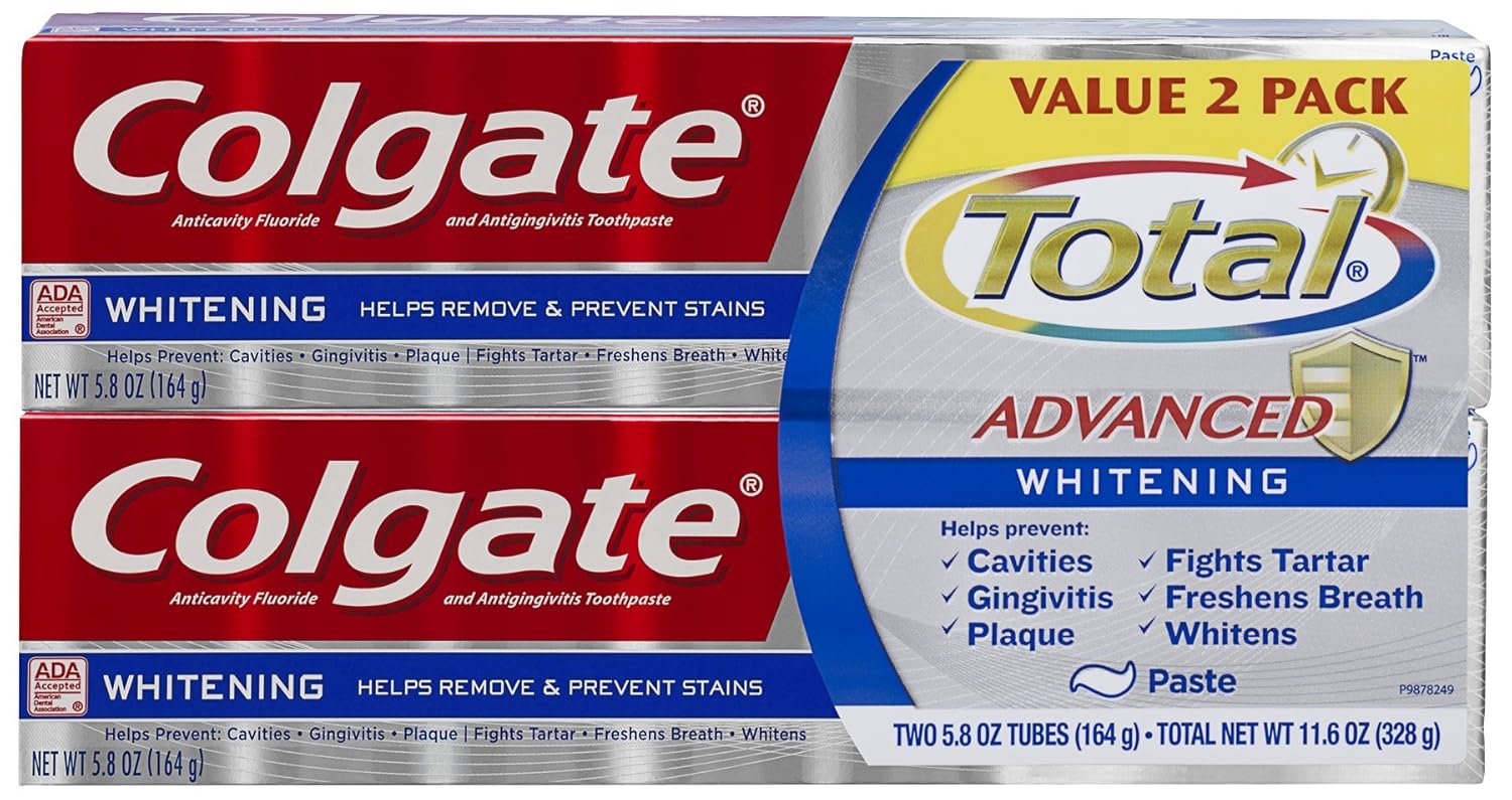 Colgate Total Advanced Whitening Paste Toothpaste, 5.8 oz