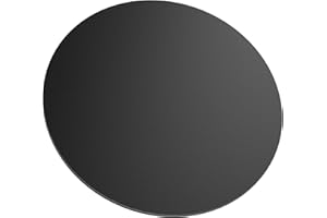 SSTBLEV 15.7" Round Sintered Stone Table Top - Black | Heat & Scratch Resistant Durable Tabletop for Dining, Indoor/Outdoor, Pub & Home Office - All-Weather Use