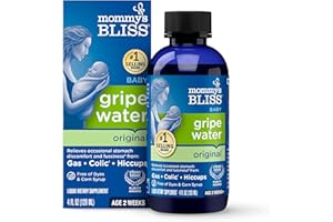 Mommy's Bliss Gripe Water Original, Infant Gas & Colic Relief, Gentle & Safe, 2 Weeks+, 4 Fl Oz (Pack of 1)