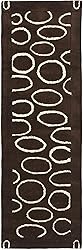 SAFAVIEH Soho Collection 2'6" x 12' Brown / Ivory