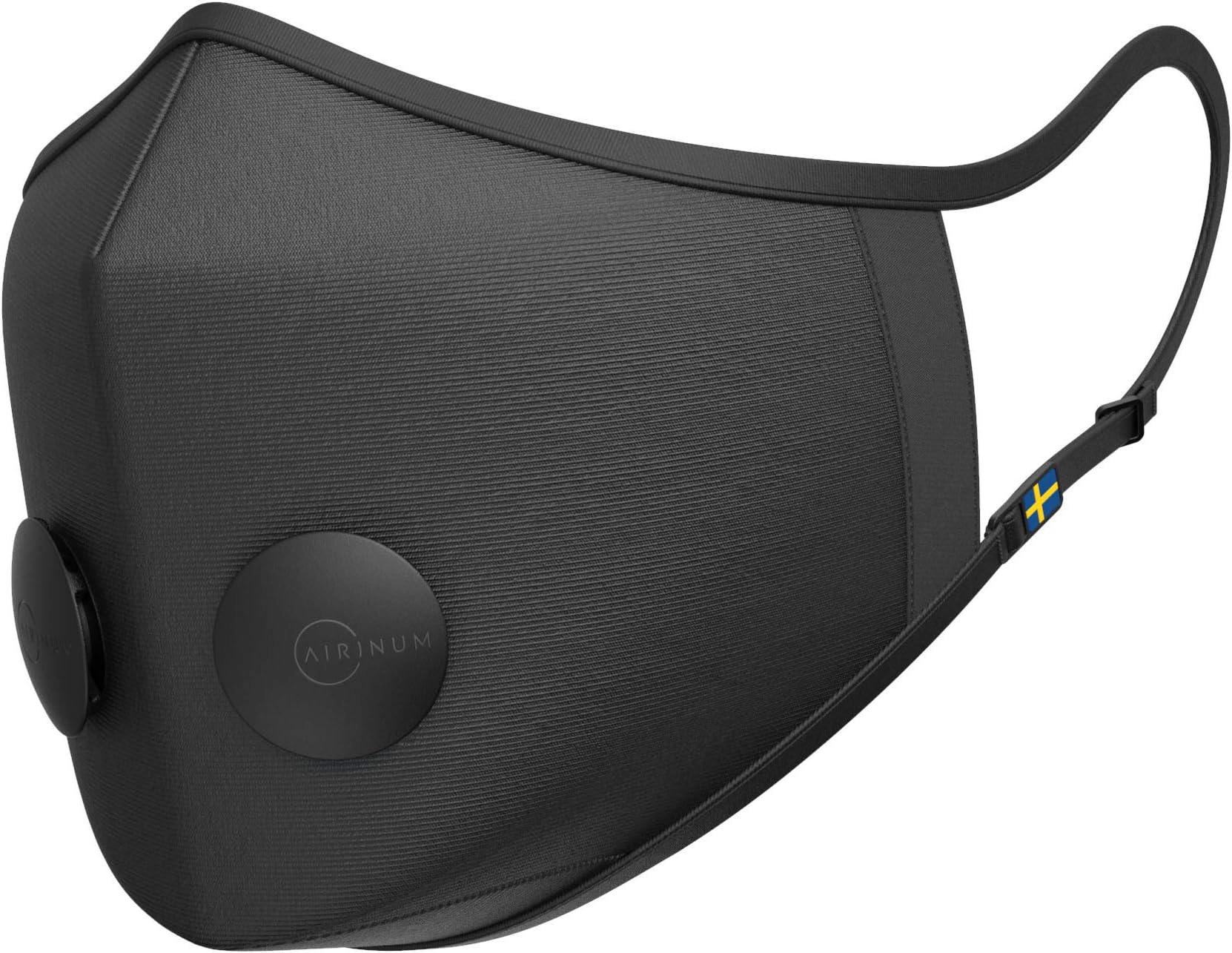 Airinum Urban Air Mask 2.0 - Reusable & Adjustable High Quality Mask That Protects Against Air Pollution, Smog, Allergens and Bacteria | for Outdoor Activities, Cycling, Travel - Onyx Black XS