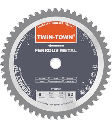 Amazon.com: Morse Metal Devil CSM1280FNFC, Circular Saw Blade
