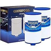 Cryspool® 2402 Filter Compatible with Watkins 303279(not 303263), FC-2402, Free Flow and Lifesmart Hot Tub Filter, 1 1/2" Finer Thread Spa Filter Cartridge, 2 Pack