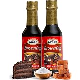 Grace Browning Sauce Jamaican 4.8oz - 2 Pack Browning Sauce for Grilling &amp; Baking Jamaican Food - Jamaican Seasoning Sauce for Beef Gravy Vegetarian Gravy Brown Gravy Sauce &amp; Oxtail Seasoning Jamaican