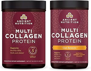 Ancient Nutrition - Multi Collagen Protein + Multi Collagen Protein Gut Restore Bundle