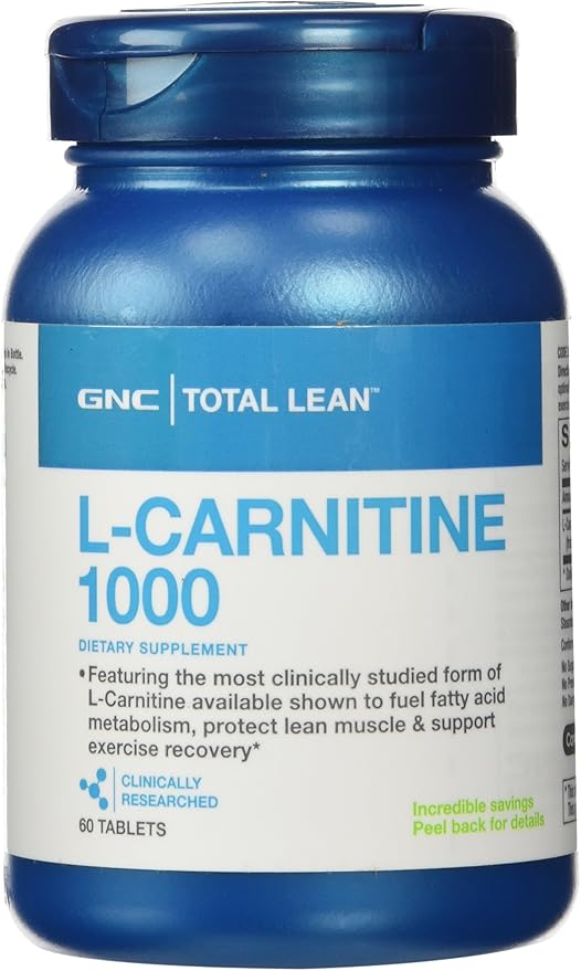 Gnc Total Lean L Carnitine 1000mg 60 Tablets Protects Lean