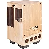 Clapbox Cajon Drum Box - Adjustable 3 Snare System - Made in India (Natural)