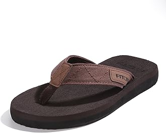 FITORYMen's Flip-Flops, Thongs Sandals Comfort Slippers for Beach