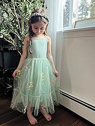 Arshiner Toddler Girl Tulle Dress Sage Green Tutu