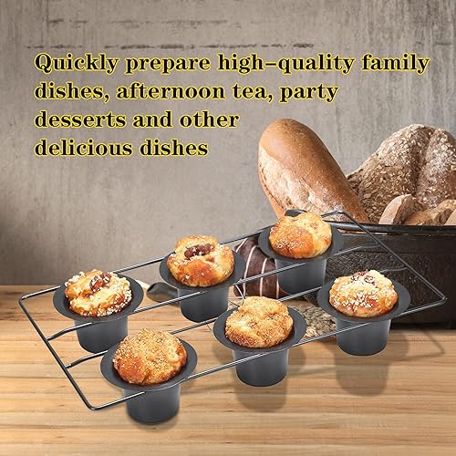 YLOLUL Pcs Cup Popover Pans Nonstick Pop Over Baking Pans