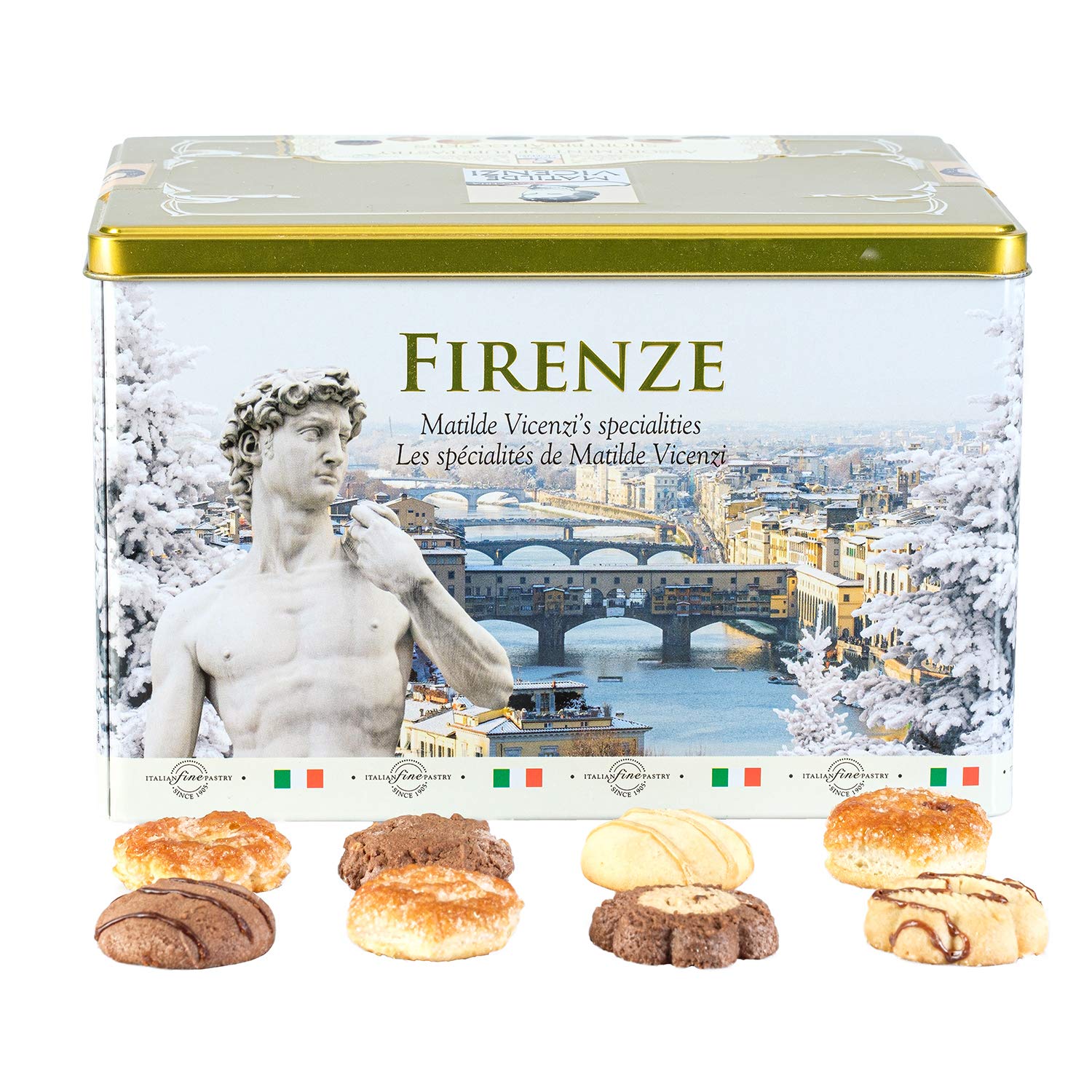 Matilde Vicenzi Firenze Winter Gift Tin Assortment Of Patisseries Pastries Cookies Made In Italy 32 Oz Box Buy Online In Brunei At Brunei Desertcart Com Productid 258145458